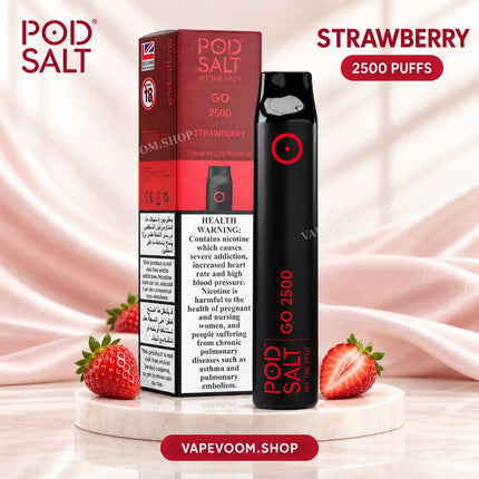 Pod Salt Go 2500 Puffs Disposable Vape – 20mg Nicotine Salt