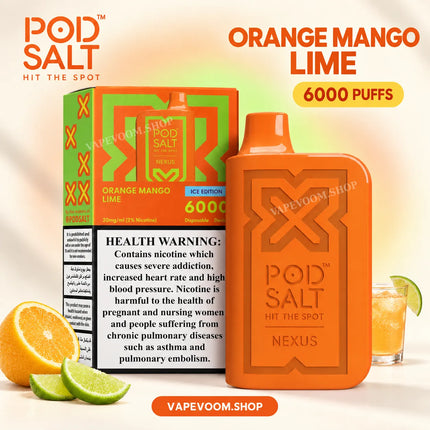 Pod Salt Nexus 6000 Puffs 20mg Nicotine Salt Disposable Vape
