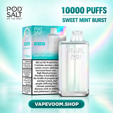 Best Vape Pod Salt Pearl Pro 10000 Puffs Disposable Vape – 20mg - VAPEVOOM