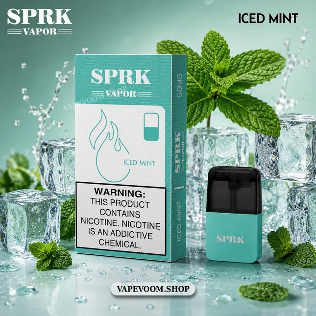 SPRK Vapor V4 Replacement Pod Iced Mint 50mg