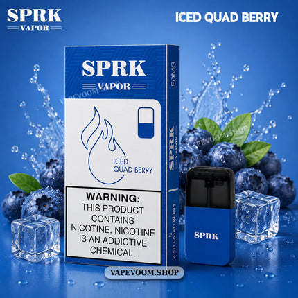 SPRK Vapor V4 Replacement Pods 50mg Salt Nicotine 0.9ml Pre-Filled