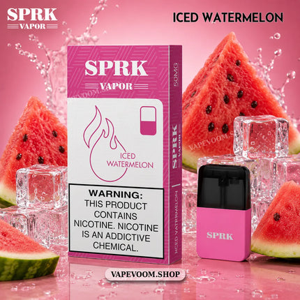 SPRK Vapor V4 Replacement Pod Iced Watermelon 50mg