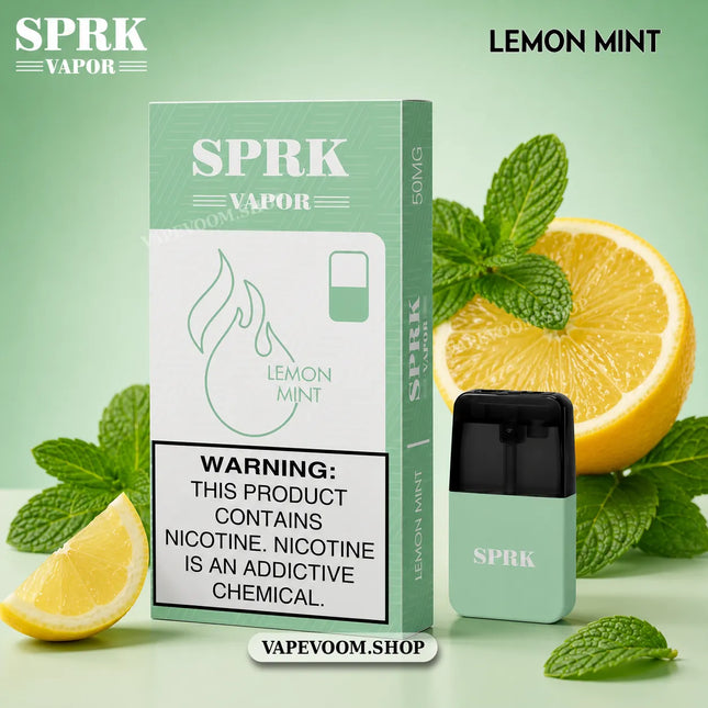 SPRK Vapor V4 Replacement Pod Lemon Mint 50mg
