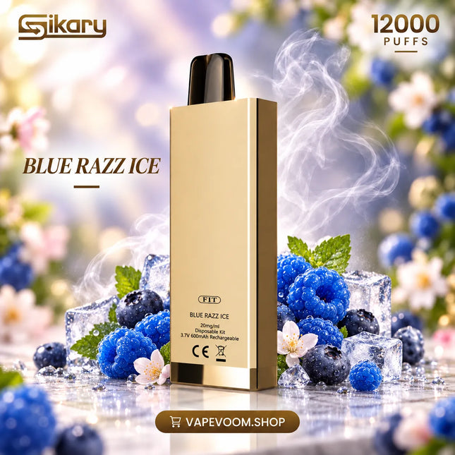 Sikary FIT 12000 Puffs Disposable Vape Blue Razz Ice 20mg