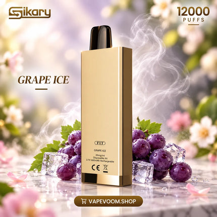 Sikary FIT 12000 Puffs Disposable Vape Grape Ice 20mg