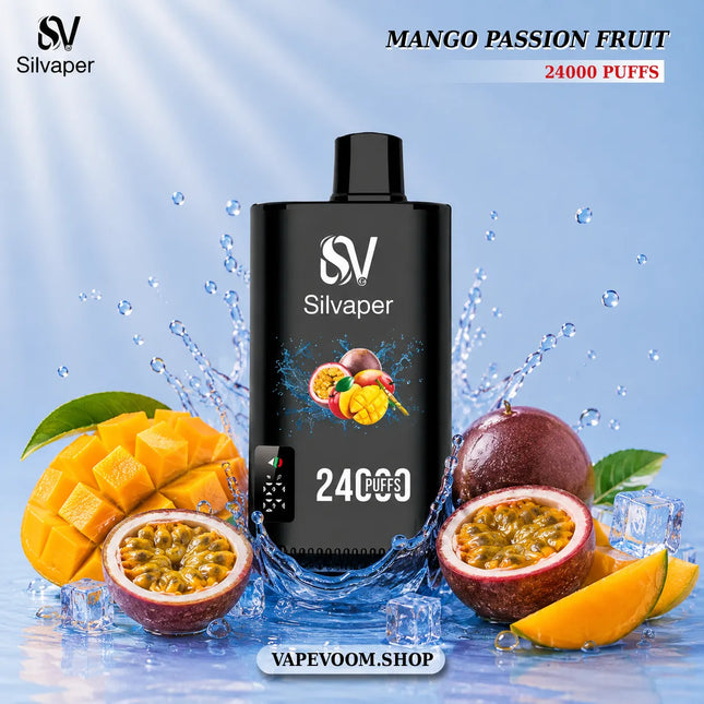 Silvaper 24000 Puffs Disposable Vape – Mango Passion Fruit | 20mg Nicotine Salt