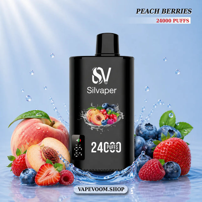 Silvaper 24000 Puffs Disposable Vape – Peach Berries | 20mg Nicotine Salt