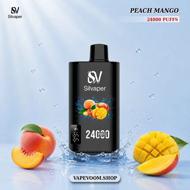 Silvaper 24000 Puffs Disposable Vape – Peach Mango | 20mg Nicotine Salt