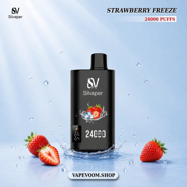 Silvaper 24000 Puffs Disposable Vape – Strawberry Freeze | 20mg Nicotine Salt