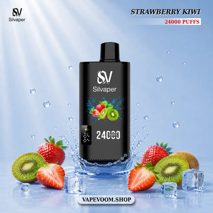 Silvaper 24000 Puffs Disposable Vape – Strawberry Kiwi | 20mg Nicotine Salt