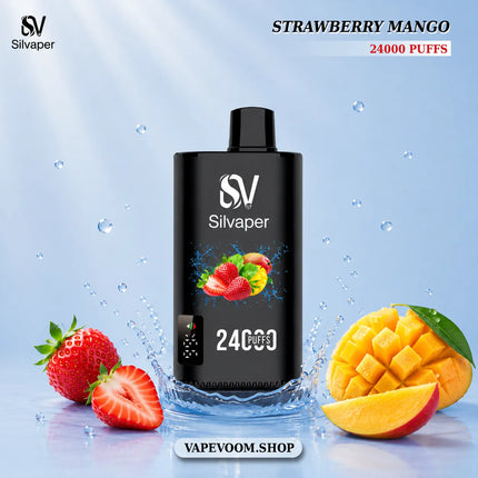 Silvaper 24000 Puffs Disposable Vape – Strawberry Mango | 20mg Nicotine Salt