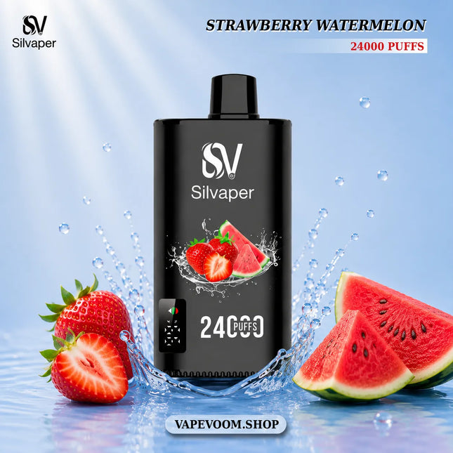 Silvaper 24000 Puffs Disposable Vape – Strawberry Watermelon | 20mg Nicotine Salt