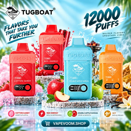 Tugboat T12000 Disposable Vape 50mg - Vape Voom in UAE