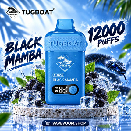 Tugboat T12000 Disposable Vape Black Mamba - Vape Voom in UAE