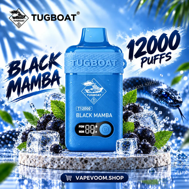 Tugboat T12000 Disposable Vape Black Mamba - Vape Voom in UAE