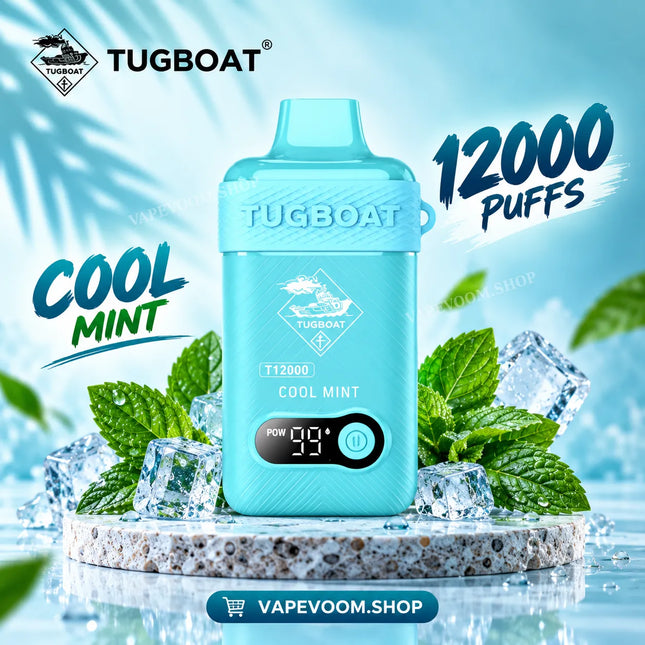 Tugboat T12000 Disposable Vape Cool Mint - Vape Voom in UAE