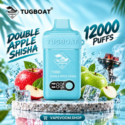 Tugboat T12000 Disposable Vape Double Apple Shisha - Vape Voom in UAE
