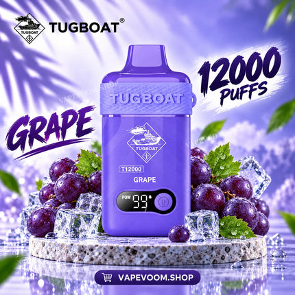 Tugboat T12000 Disposable Vape Grape - Vape Voom in UAE