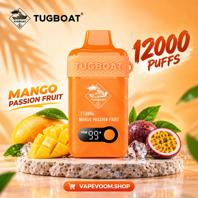 Tugboat T12000 Disposable Vape Mango Passion Fruit - Vape Voom in UAE