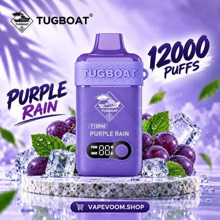 Tugboat T12000 Disposable Vape Purple Rain - Vape Voom in UAE