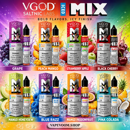 VGOD Iced Mix Series Salt E-Liquid 30ml – 25mg Nicotine Salt | 50/50 VG/PG