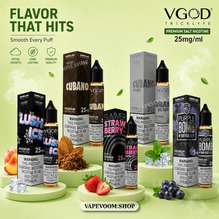 VGOD SaltNic E-Liquid 25mg – 30ml | 50/50 VG/PG
