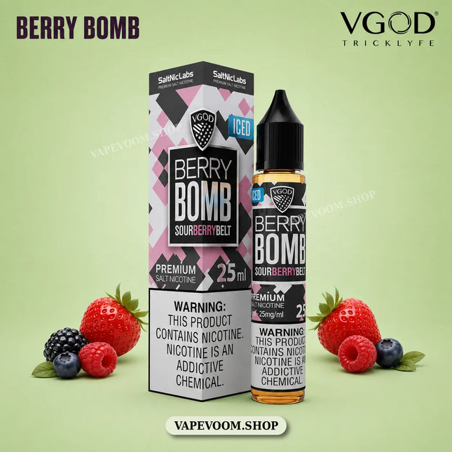 VGOD SaltNic E-Liquid 25mg – Berry Bomb | 30ml
