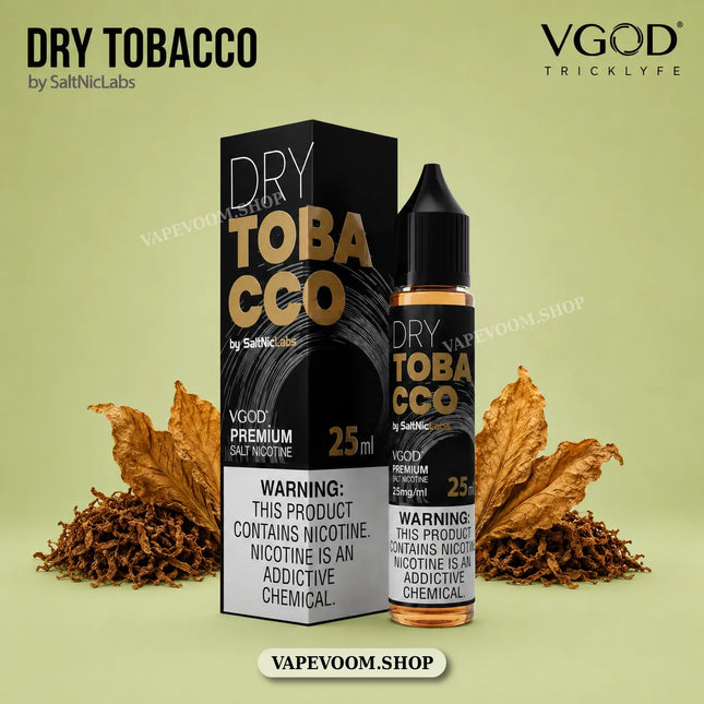VGOD SaltNic E-Liquid 25mg – Dry Tobacco | 30ml