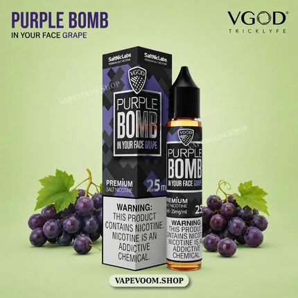 VGOD SaltNic E-Liquid 25mg – Purple Bomb | 30ml