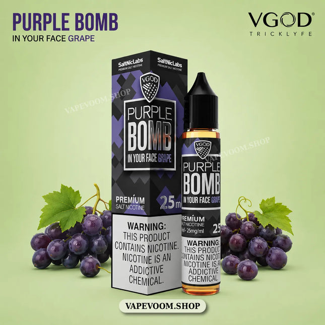 VGOD SaltNic E-Liquid 25mg – Purple Bomb | 30ml
