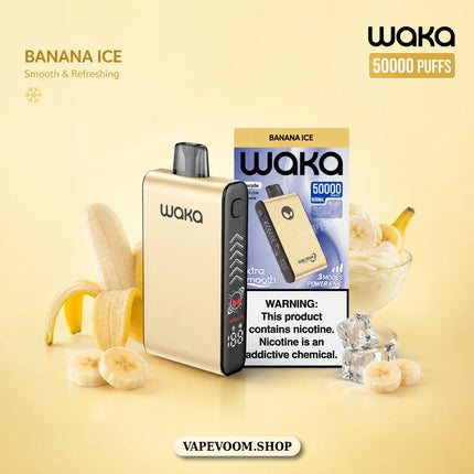 WAKA Blade 50000 Puffs Disposable Vape 50mg Nicotine 700mAh Rechargeable