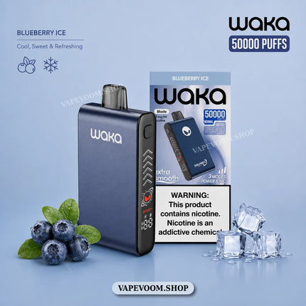 WAKA Blade 50000 Puffs Disposable Vape 50mg Nicotine 700mAh Rechargeable