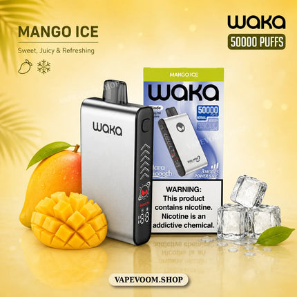 WAKA Blade 50000 Puffs Disposable Vape 50mg Nicotine 700mAh Rechargeable