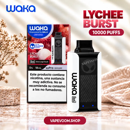 WAKA soPro 10000 Puffs Disposable Vape Lychee Burst 30mg Nicotine