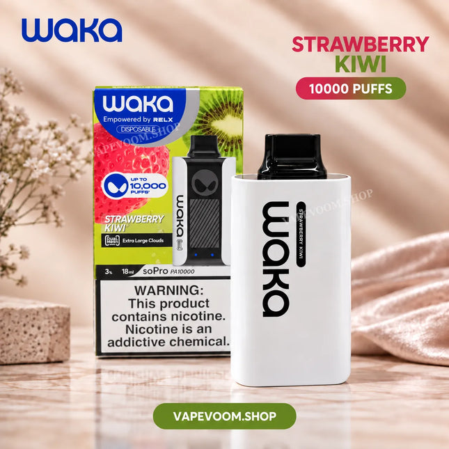 WAKA soPro 10000 Puffs Disposable Vape Strawberry Kiwi 30mg Nicotine