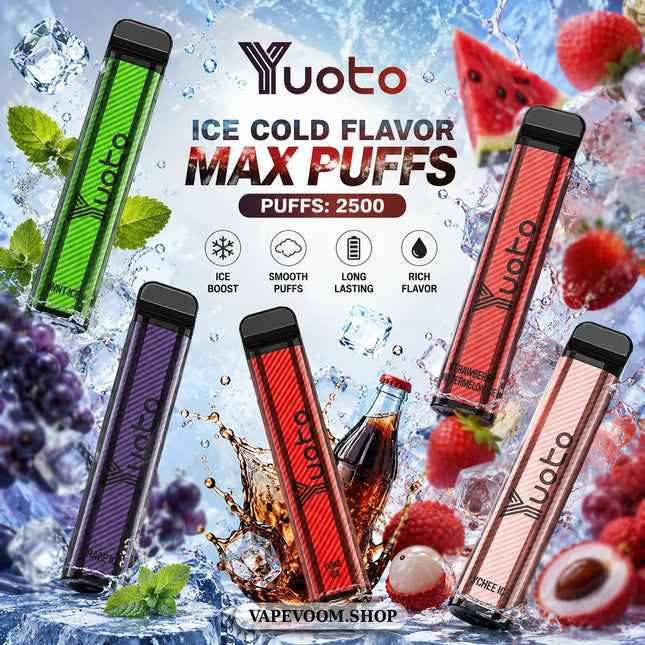 Yuoto XXL Disposable Vape – 2500 Puffs | 5% Nicotine Salt | 1200mAh