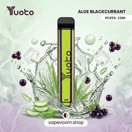 Yuoto XXL Disposable Vape – Aloe Blackcurrant | 2500 Puffs | 5% Nicotine Salt