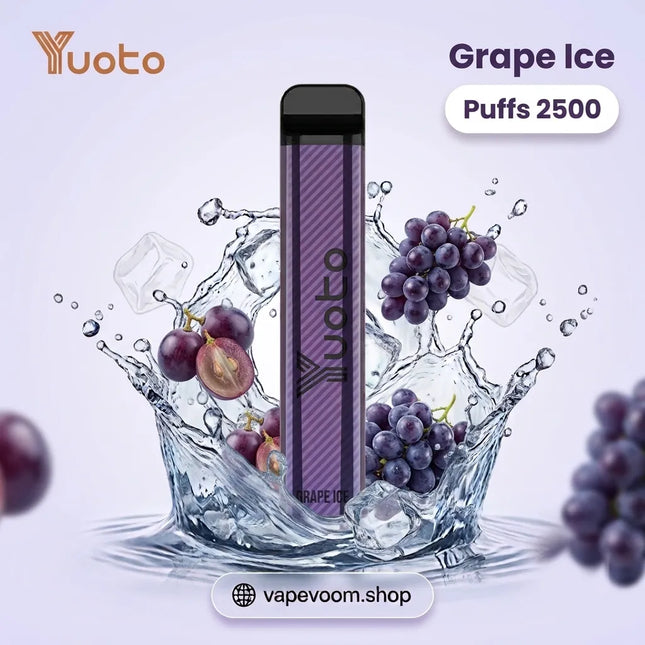 Yuoto XXL Disposable Vape – Grape Ice | 2500 Puffs | 5% Nicotine Salt