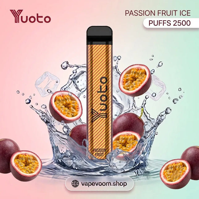 Yuoto XXL Disposable Vape – Passion Fruit Ice | 2500 Puffs | 5% Nicotine Salt