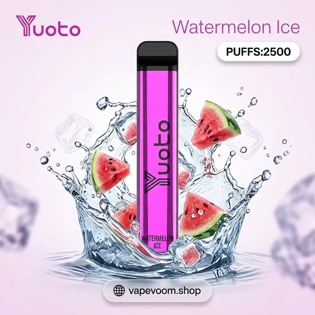 Yuoto XXL Disposable Vape – Watermelon Ice | 2500 Puffs | 5% Nicotine Salt